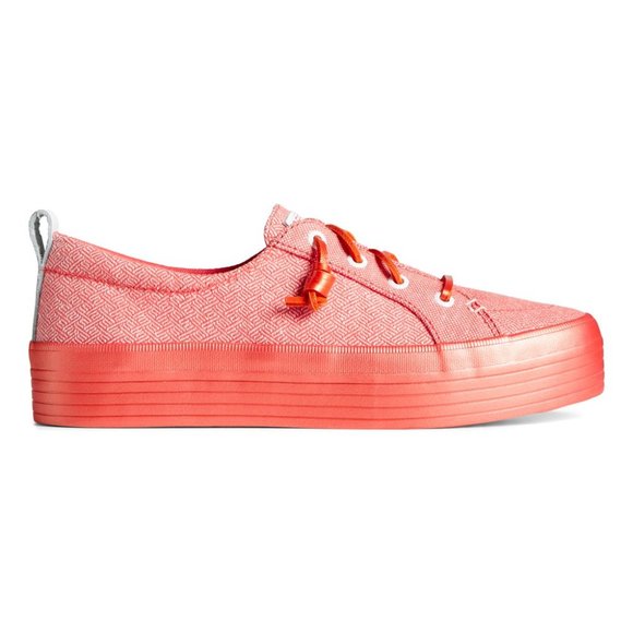 Sperry Metallic Pink Crest Vibe Platform Sneaker - Women 9.5 - Picture 2 of 12